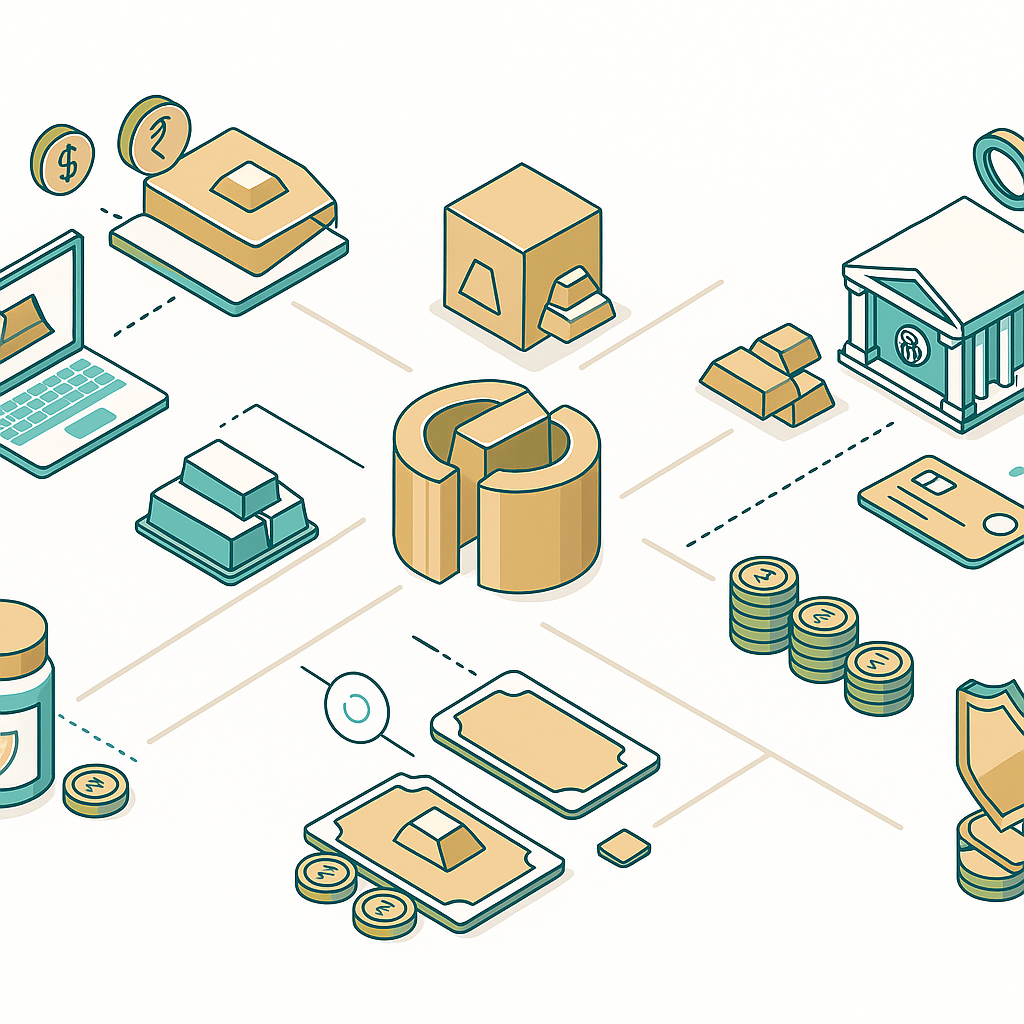 Digital Gold Illustration